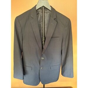 Kids Navy Blue Two Button Formal Blazer Jacket Notched‎ Lapel